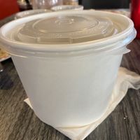 Takeout container for pho at Pho Lena in Anchorage