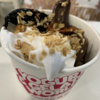 So delicious with toppings   at Yogurt & Gelato World in Mooloolaba