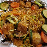 Tofu yakisoba! So good! at Joy Teriyaki in Tacoma