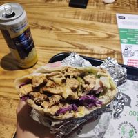 Donner wrap at What The Pitta in Manchester