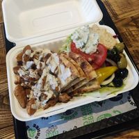 Mezze box at What The Pitta in Manchester