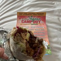 Vegan doner kebab at What The Pitta in Manchester