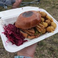 Hogless roast meal at The Hogless Roast in East London