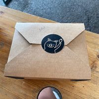 Cute Hogless Roast food box at The Hogless Roast in East London