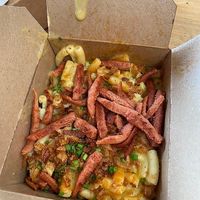 Smoky Bacon Vegan Mac N Cheese at The Hogless Roast in East London
