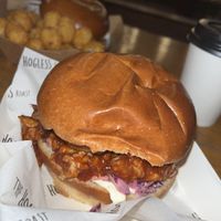 Bbq burger   at The Hogless Roast in East London