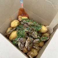 Hash tots  at The Hogless Roast in East London