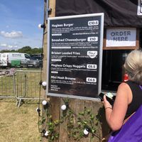 Menu  at The Hogless Roast in East London