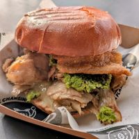 Hog roast at The Hogless Roast in East London