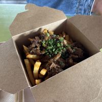Brisket fries  at The Hogless Roast in East London