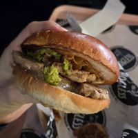 Hogless Burger at The Hogless Roast in East London