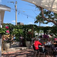 Outdoor patio at Smith House in Marco Island