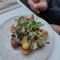 Mushrooms on toast at SITE x supernature in East London