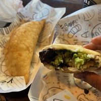Vegan empanadas  at Arempas in Salt Lake City