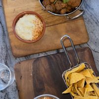 Cauliflower wings (vegetarian) and bean dip on mexican night!  at Toast in Pambula