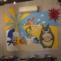 Adorable mural on the wall at Minty Z in Coconut Grove