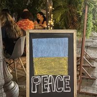 Peace for Ukraine!  at Minty Z in Coconut Grove
