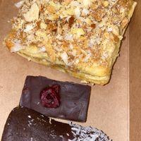 Creme brûlée custard pie at New Wave Burgers in Sofia