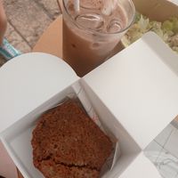 Vegan carrot cake 😋 at Mela - Old North in Tel Aviv