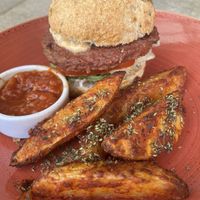 Vegan burger  at Tea Connection in Rosario