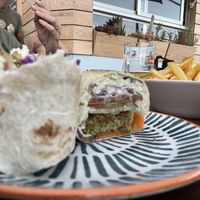 Pita falafel   at Bliss Café in Tenerife