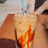 Banana shake  at Bliss Café in Tenerife