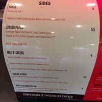 Menu at Project Pollo in San Antonio