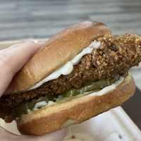 Chicken sandwich at Project Pollo in San Antonio