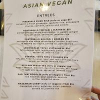 Menu at Thai Topaz in San Antonio