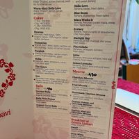 Menu at Zdravo Ljubavi in Belgrade