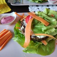 Walnut burger patty also super tasty at Zdravo Ljubavi in Belgrade