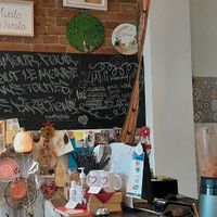 Cafe interior at Zdravo Ljubavi in Belgrade