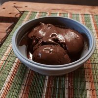 Sea salt dark chocolate at Chloe's Gelato in Kuala Lumpur