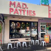 Shop front at Mad Patties in Mitcham