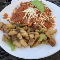 Huevos rancheros   at Mama's Egg House in Idyllwild