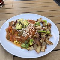 Vegan Huevos Rancheros #Veganuary at Mama's Egg House in Idyllwild