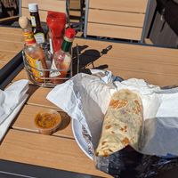 Massive breakfast burrito at Mama's Egg House in Idyllwild