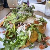 Vegan tacos with added guacamole  at Mama's Egg House in Idyllwild