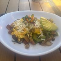 Vegan breakfast bowl at Mama's Egg House in Idyllwild