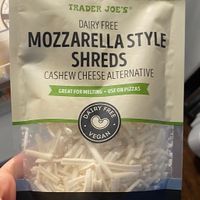 Vegan mozz shreds   at Trader Joe's in Virginia Beach