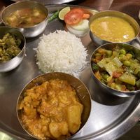 Gujarati thali at Saras in Bangkok
