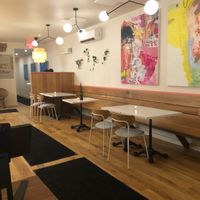 Inside during covid  at Pizzeria Boema in Lenox