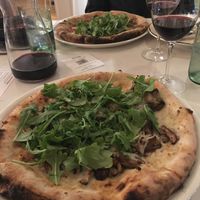 Tartufo with vegan cheese subbed in (and carafe of house wine!) at Pizzeria Boema in Lenox