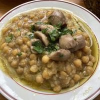 Mushroom hummus   at Ha'Agas 1 in Jerusalem