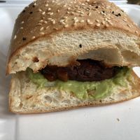 Toasted Turkish vegan rosti at Cafe 63 in Rocklea