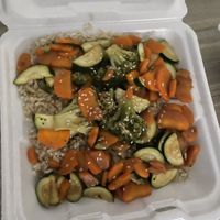 Veg and rice  at Pine Country Restaurant in Williams