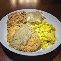 Southern Fried Chick'n ATX replated at Binge Kitchen in Austin