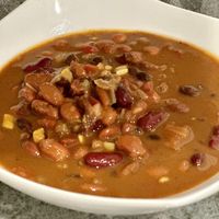 Vegan chilii  at Yucca Valley Outpost in Yucca Valley