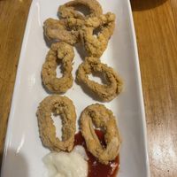 fried squid  at Saigon Xua Vegan Restaurant in Springvale