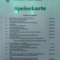 Vegan section at Blaues Zebra in Leipzig